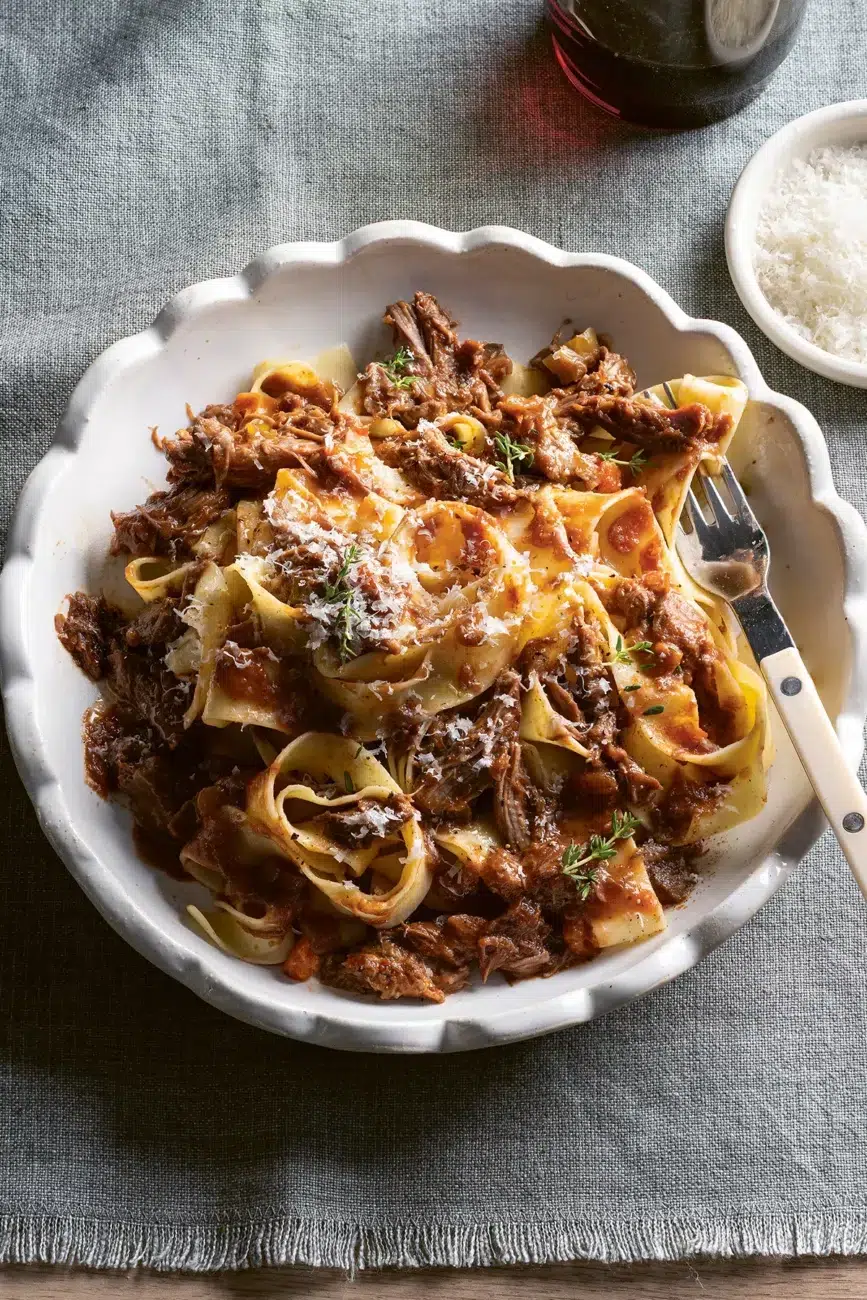 Lamb Ragu in a bowl
